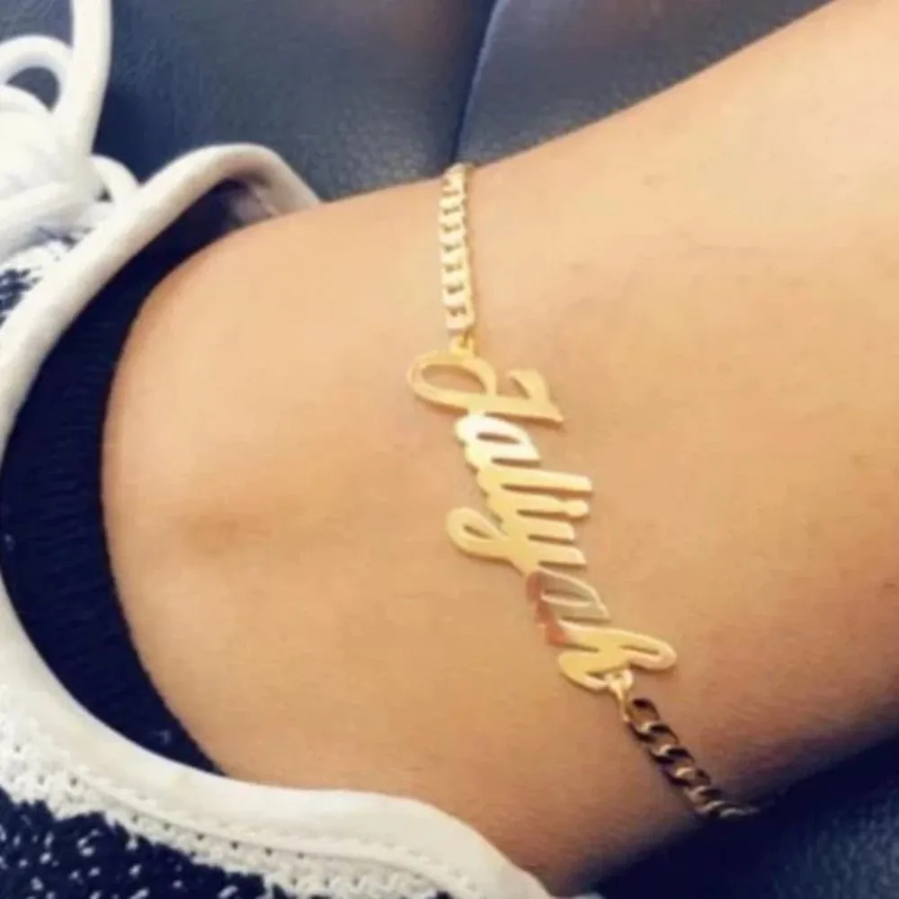 

Custom Name Anklet for Women Personalized Adjustable Anklet Stainless Steel Anklets for Christmas Gift
