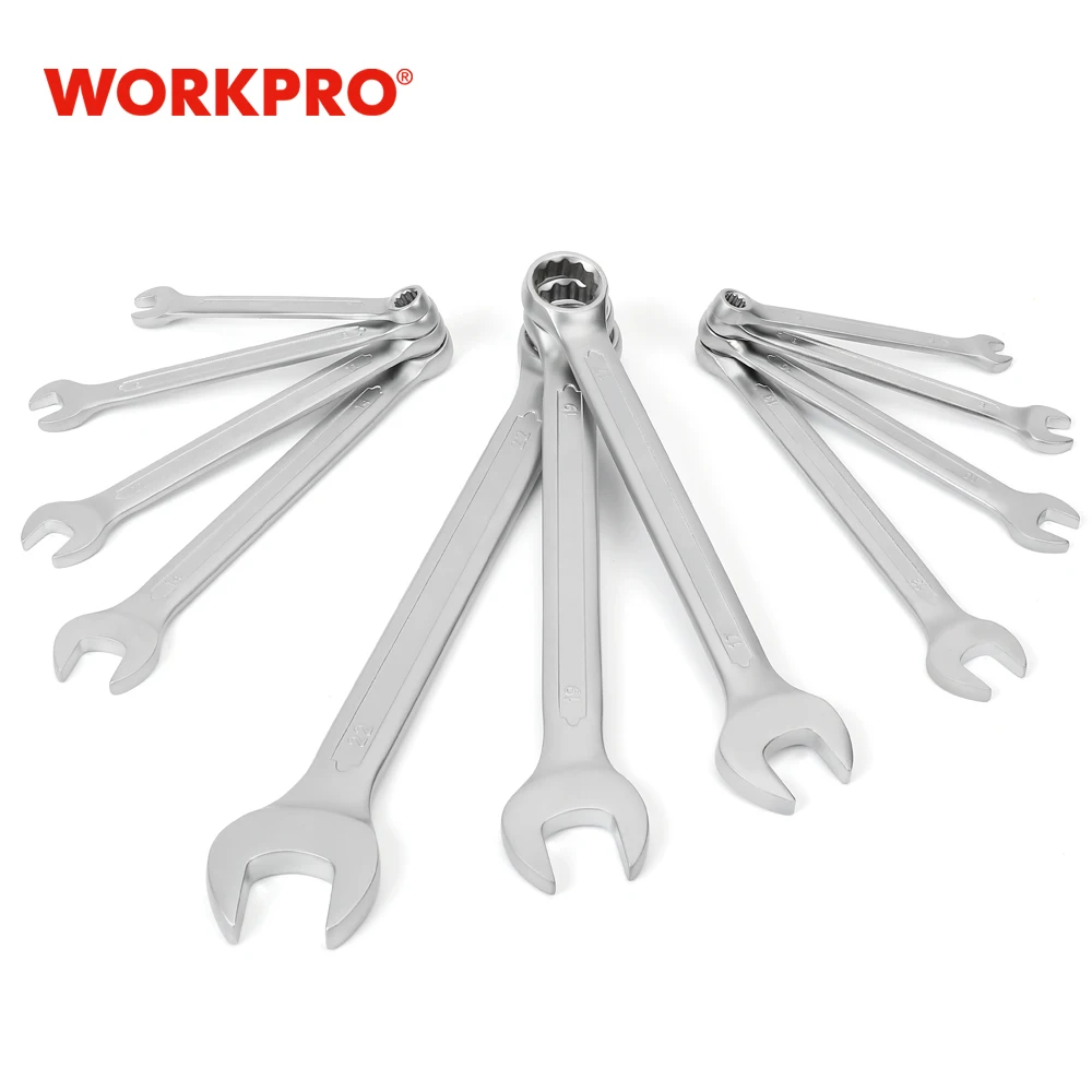 

WORKPRO Combination Metric Wrenches 10mm 11mm 13mm 14mm 17mm 19mm 22mm Hand Tools Dual-Use Wrench Nut Tools Repair Wrench