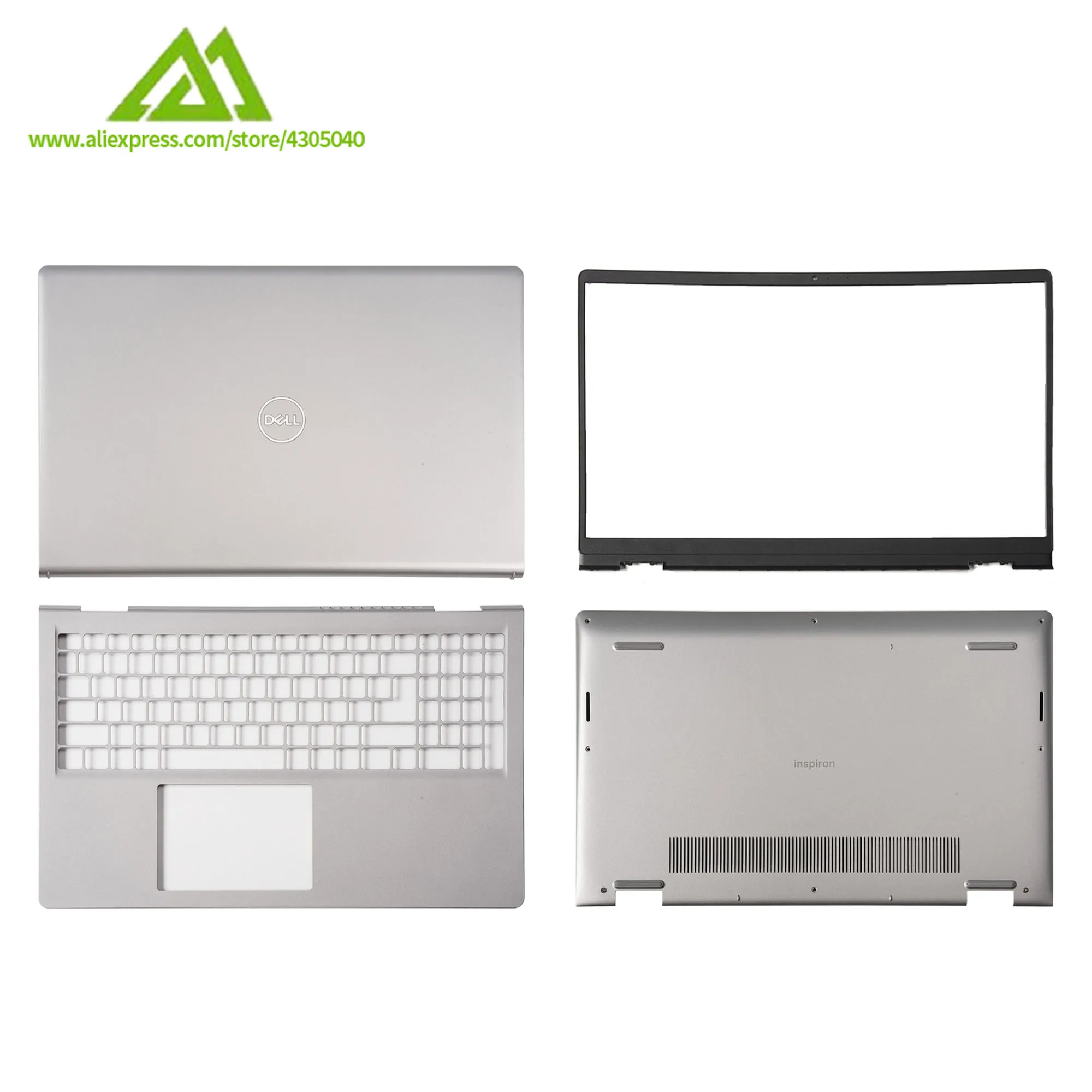

New For DELL Inspiron 15 3510 3511 3515 LCD Back Cover Bezel Palmrest Bottom Case Cover Silver