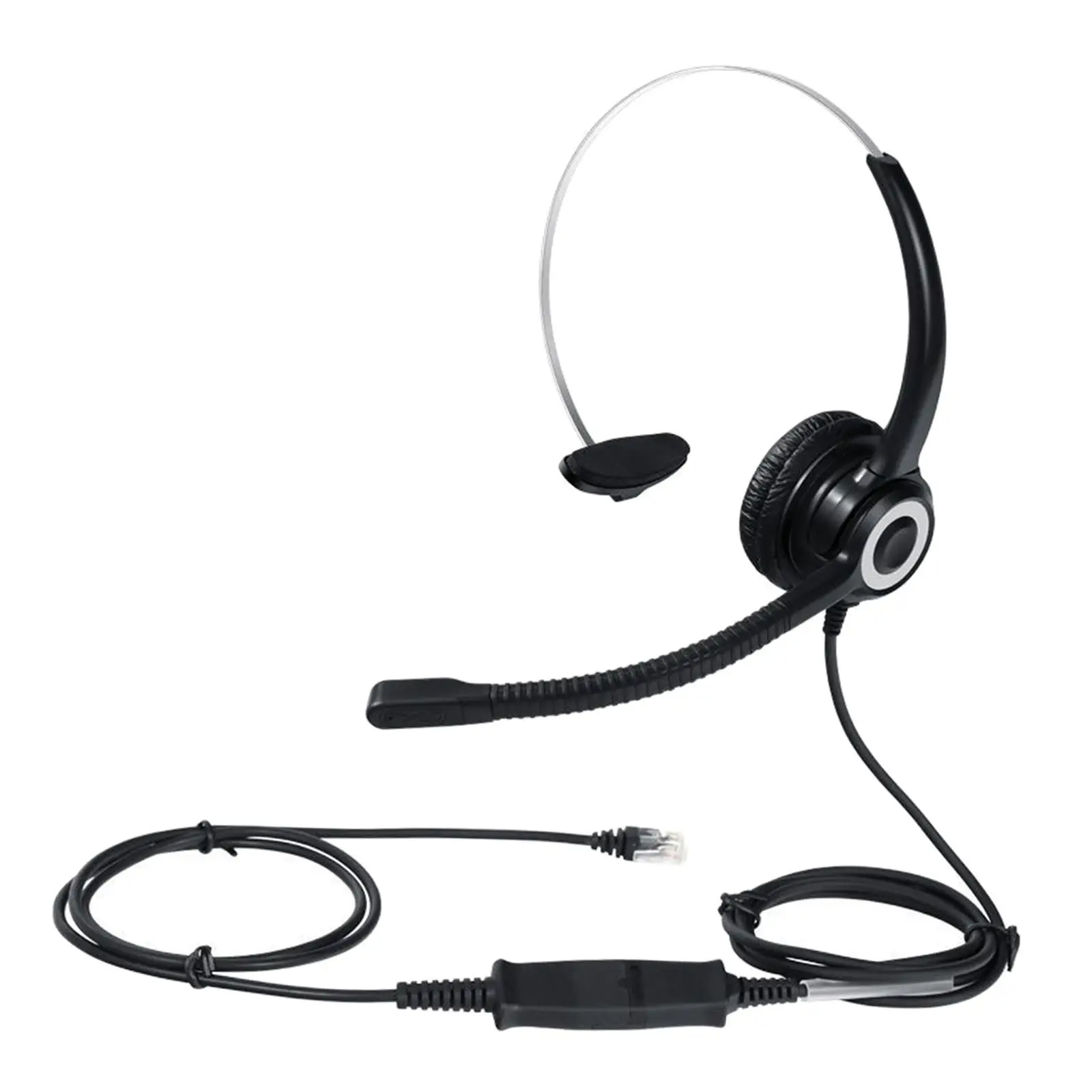 

Telephone Headsets, RJ9 Noise Cancelling Headphone for Desk Phone