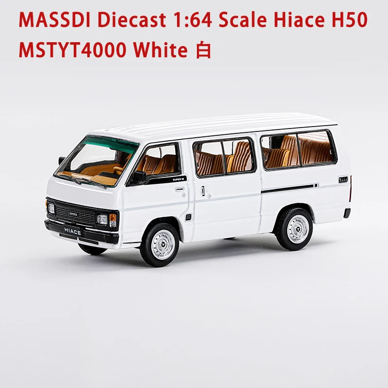 Фото Коллекционная модель автомобиля MASSDI Diecast 1:64 Hiace H50 из сплава, готовая к демонстрации, для взрослых, декоративная, подарок на праздник №2