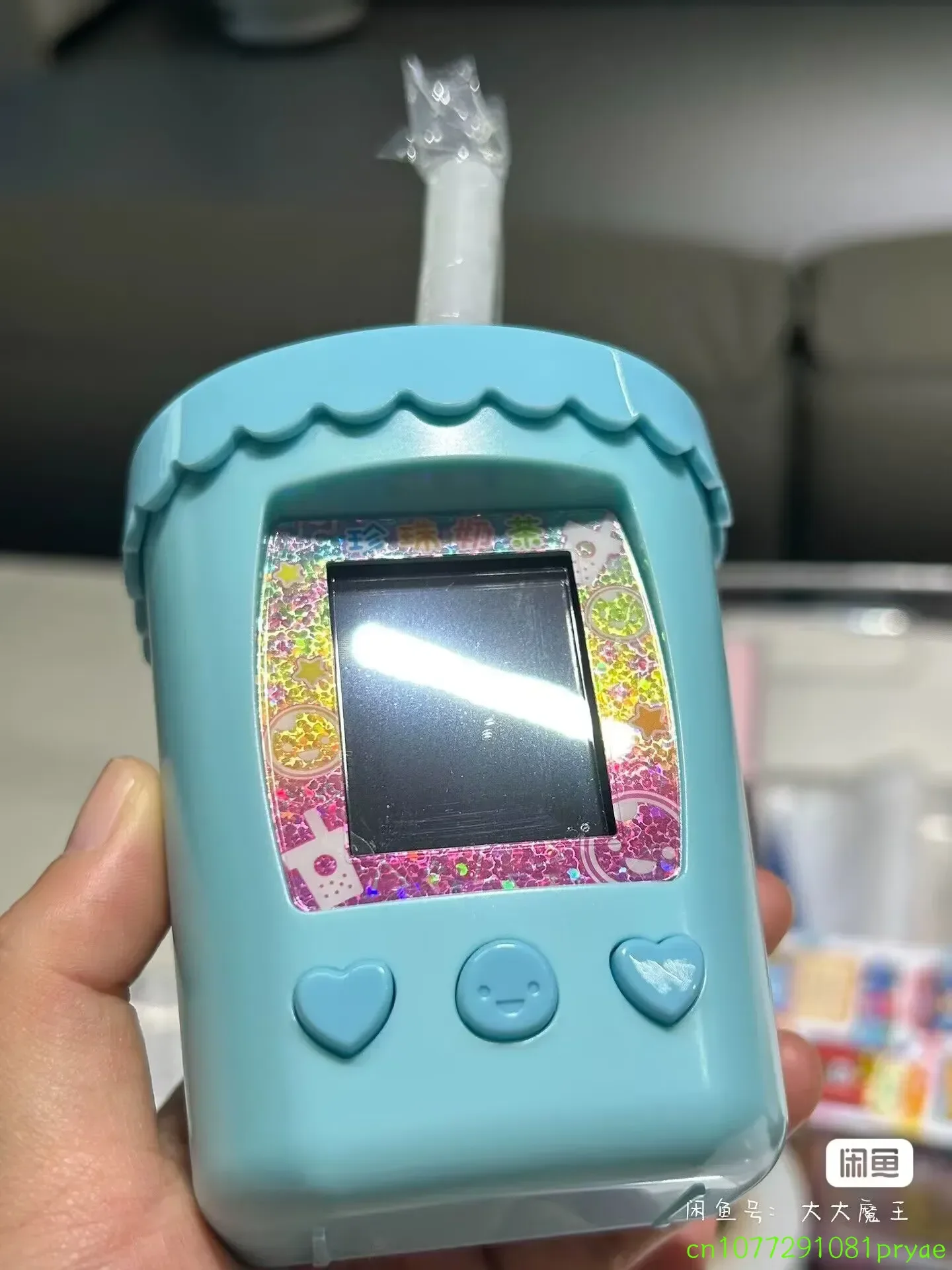 Фото Электронная игра Bandai Original Tamagotchi Smart Meets Pix: Напиток Тапиока Баббл-Ти, Детская игрушка Кавай, Рождественский подарок №5