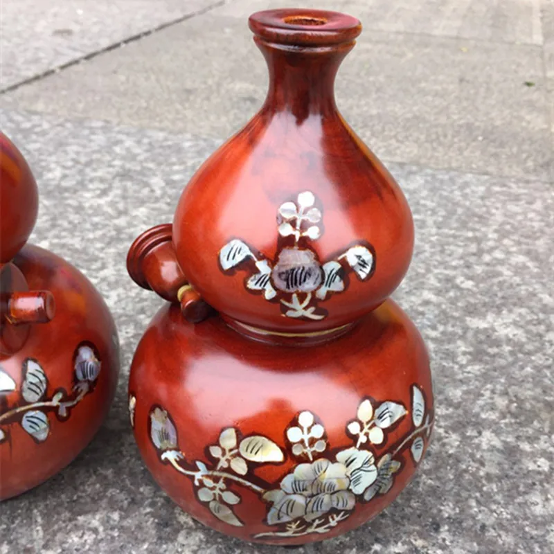 Искусственная тыква фигурки инкрустированные ракушками цветок из массива