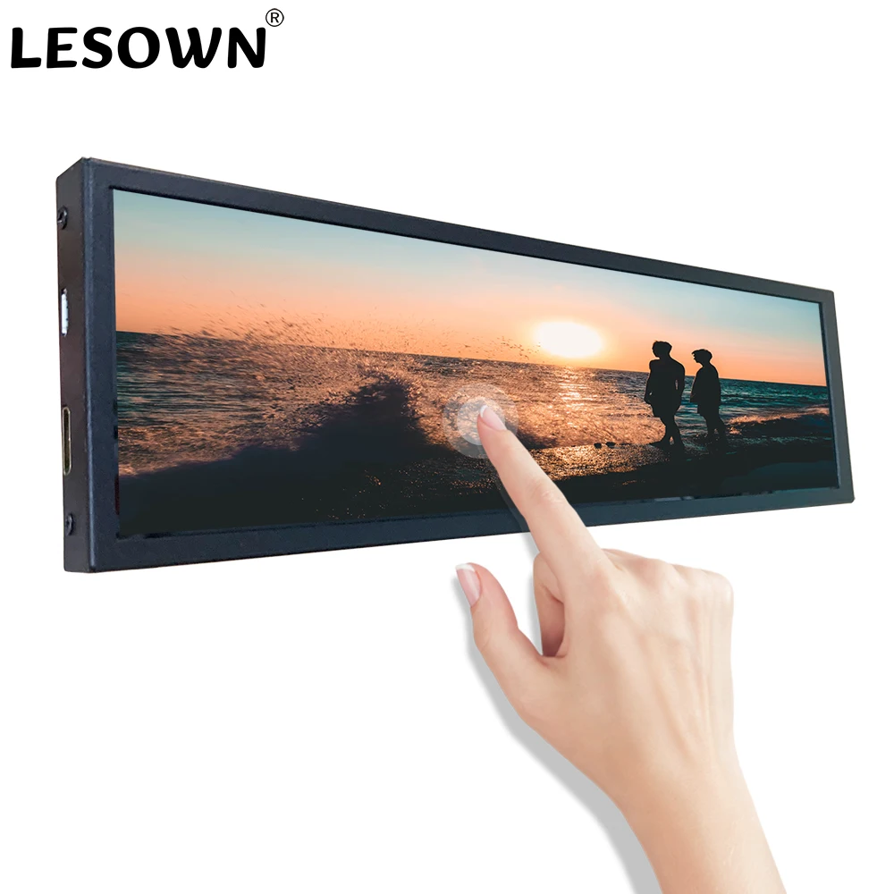 Купи 8.8 Inch Ultrawide Monitor Touch Screen, 480x1920 Bar Display Ultra Wide Screen Portrait Monitor Touchscreen LCD For PC RPI4 Win за 4,907 рублей в магазине AliExpress