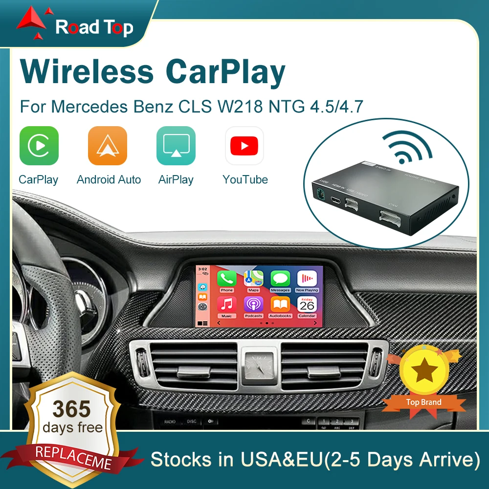

Wireless CarPlay for Mercedes Benz CLS W218 2011-2015, with Android Auto Mirror Link AirPlay Car Play Functions
