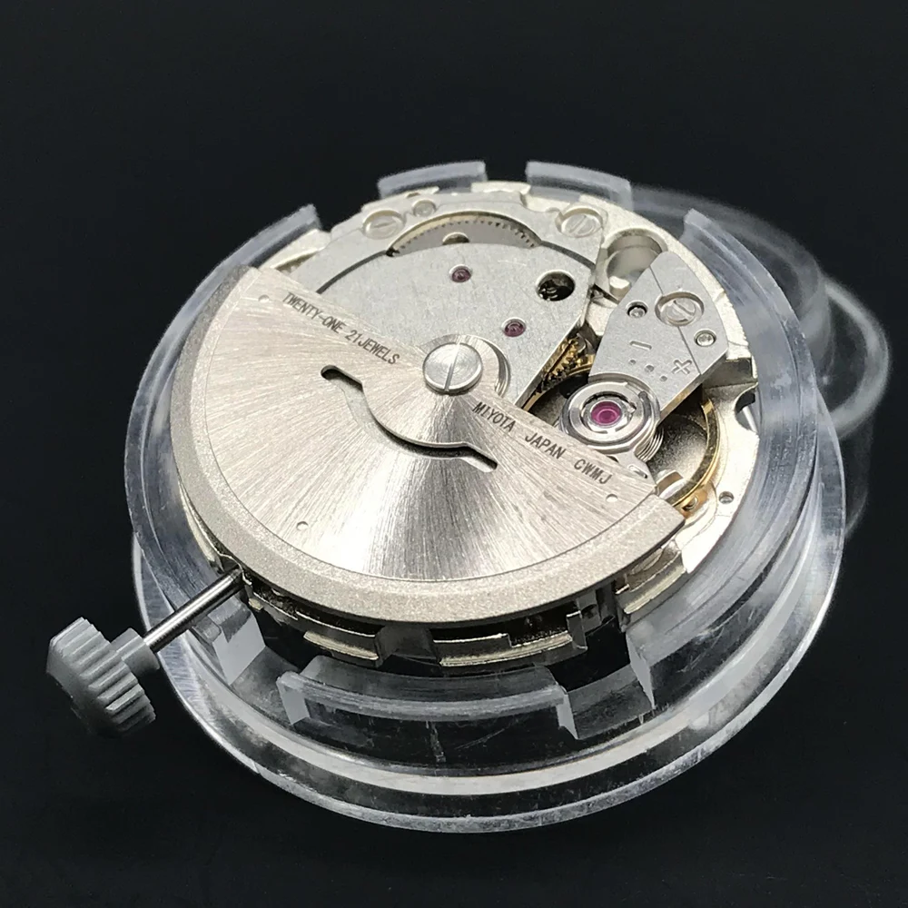 

Японские Оригинальные механические часы Miyota 8215, 21 драгоценность с белым колесиком даты, роскошные часы с автоматическим механизмом для замены
