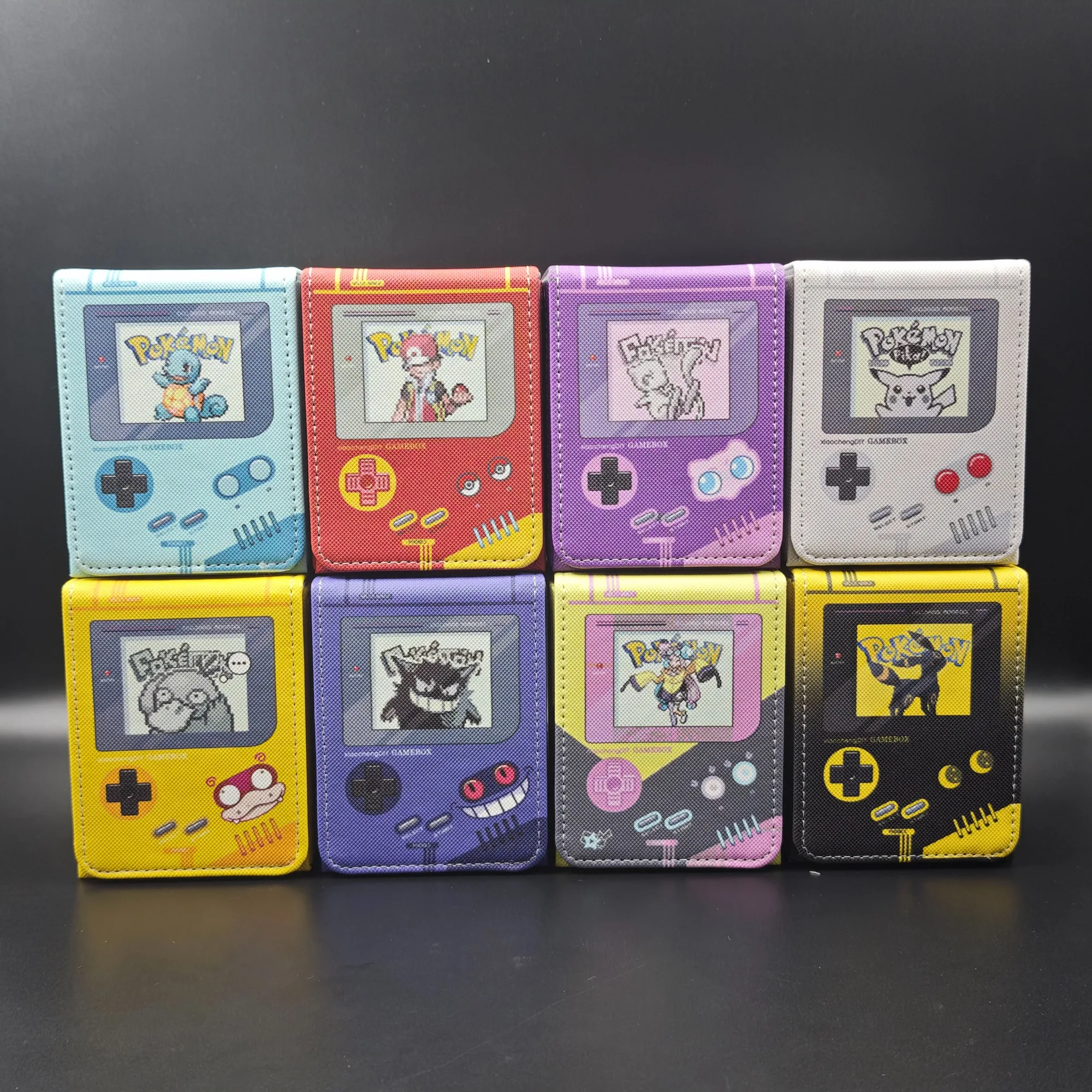 Коробка для хранения карт Pokémon Psyduck Mew Gengar в стиле ретро-игровой консоли Pixel для PTCG OPCG TCG, вместимость 120+ карт (art.: 3920d7eddf528) - 3920d7eddf528