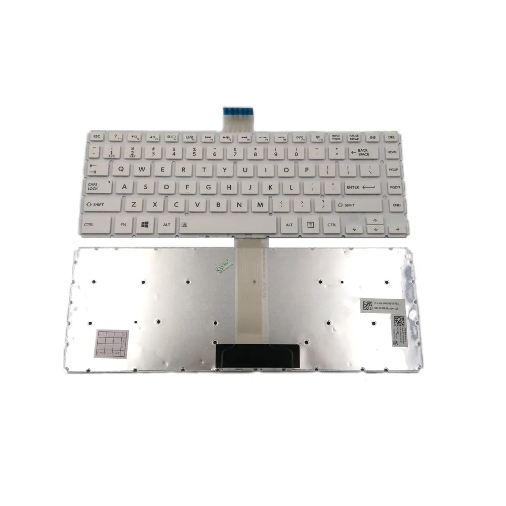 Фото Новая клавиатура для ноутбука Toshiba Satellite L45-B4205FL L45-B4206SL L45-B4207FL L45-B4208FL белая без подсветки и рамки №1