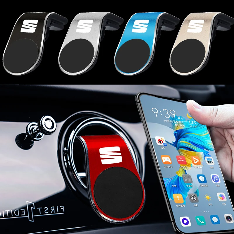 

Car Magnetic L-Type Phone Holder Smartphone Stand for Seat Leon 5f Mk3 Ibiza 6l 6j Fr Aron Cushion Altea Xl Et Accessories Goods