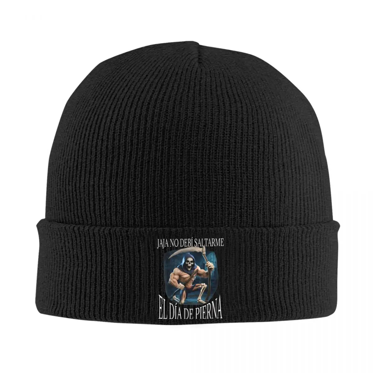 Jaja No Debi Saltarme El Dia De Pierna Bonnet Hats Calacas chidas тренажерный зал Вязаная шапка для взрослых