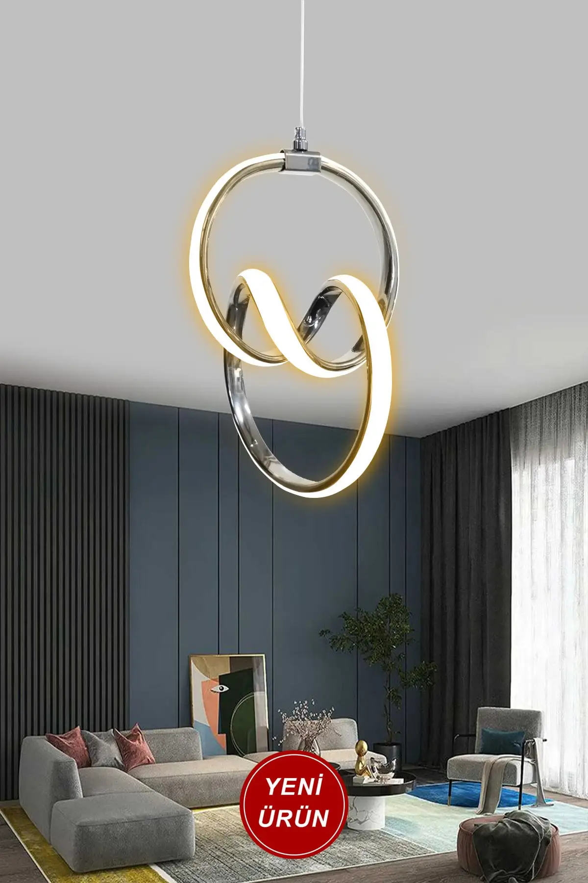 

Хромированная светодиодсветильник люстра, 1 год гарантии