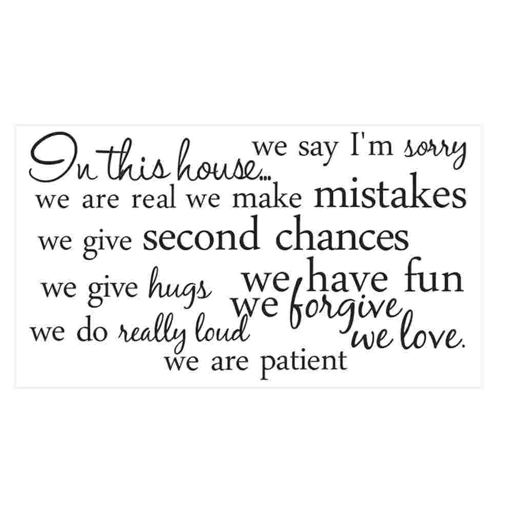 

Self-adhesive Decals English Sentence Wall Sticker Creative Wall Decal Decor