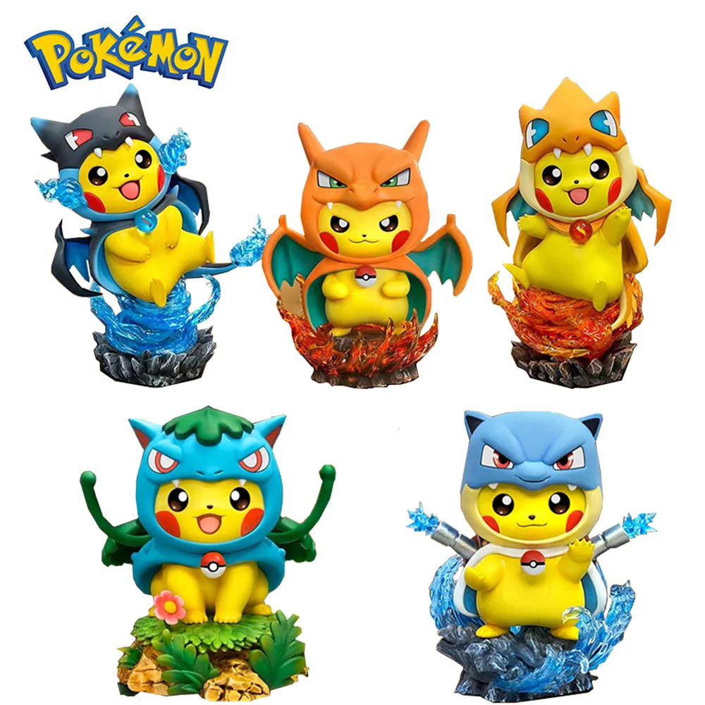 

13cm Pokemon PVC Action Figure Squirtle Charmander Bulbasaur Charmeleon Wartortle Vulpix Toy Collectible Model For Kids Birthday