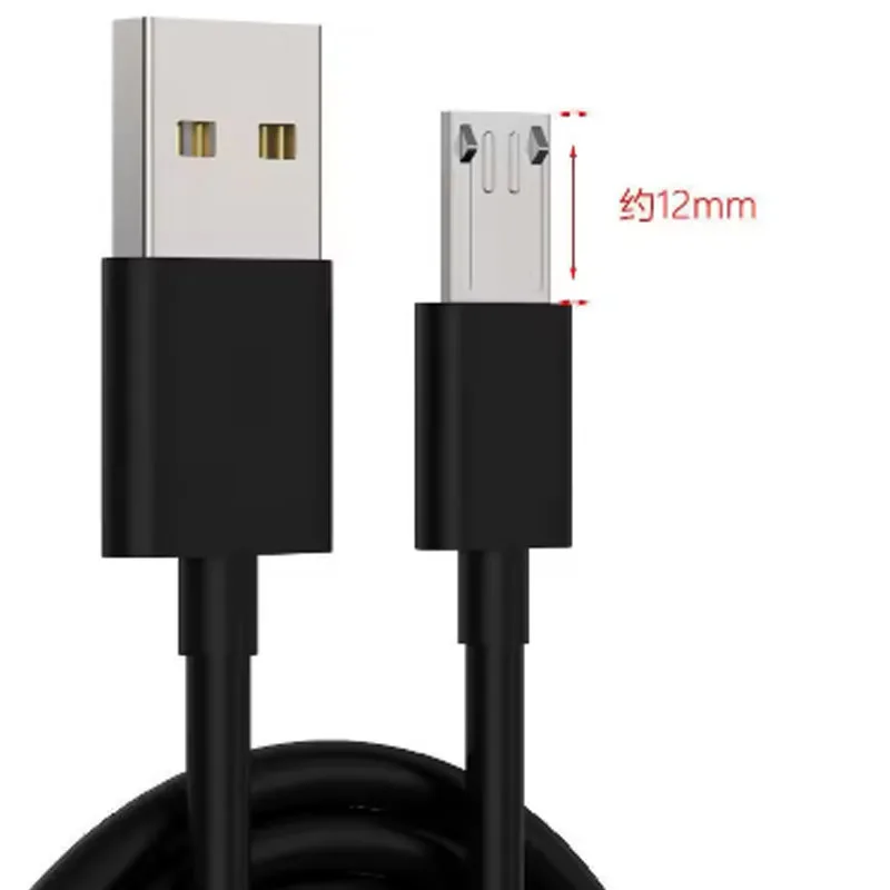 Фото 12 мм кабель Micro Usb с длинной вилкой, зарядный шнур для Blackview BV4900 Pro, BV5500 Plus, Oukitel WP12, Ulefone Armor Mini 2 №3