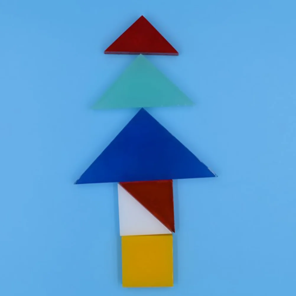 Танграм Форма DIY Кристалл Эпоксидная Силиконовая Головоломки Смола Литейные