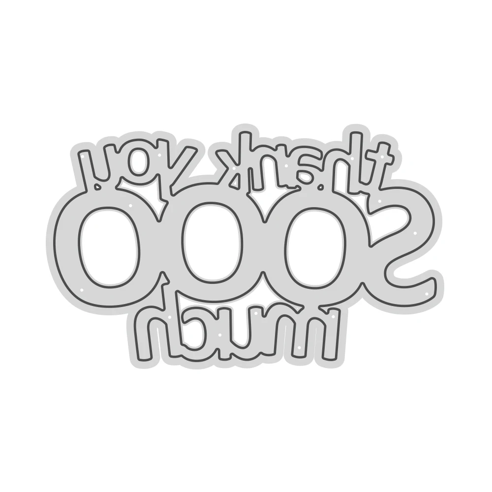 Металлические Вырубные штампы MangoCraft Thank You вырубные сделай сам для скрапбукинга