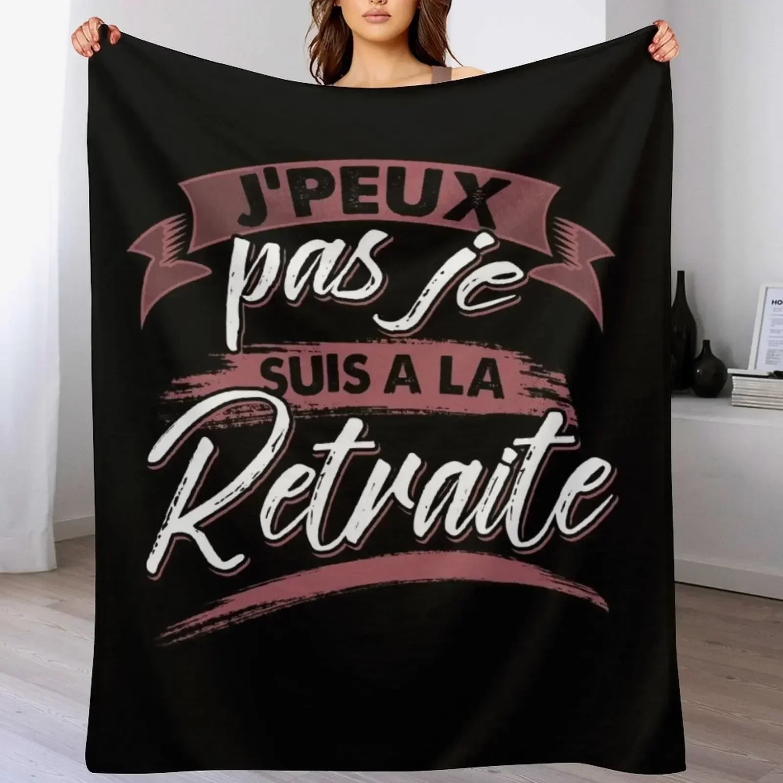 Одеяло Maillot J'Peux Pas Je Suis A La Retraite с юмором забавный подарок движущиеся одеяла