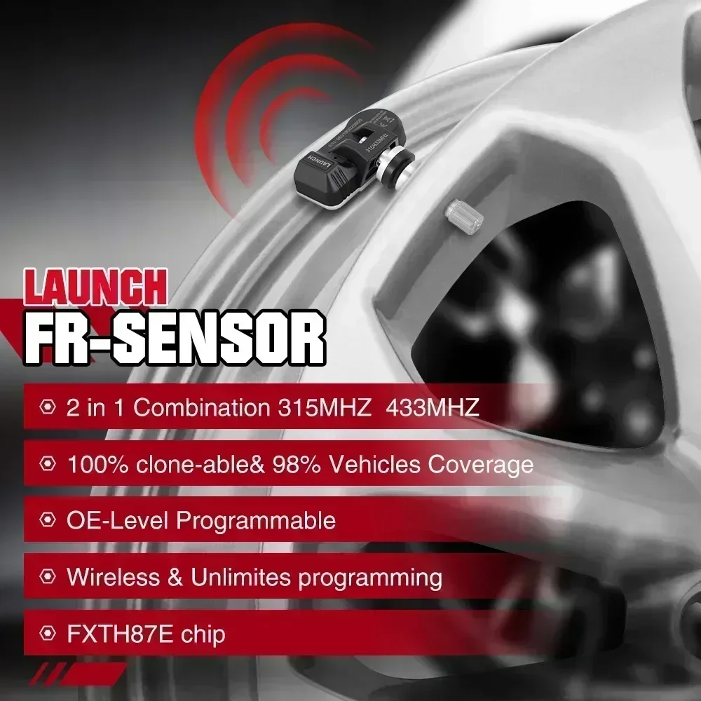 Фото LAUNCH RF датчик 315/433 МГц датчик TPMS инструмент для ремонта шин монитор давления в шинах программирование тестера для X431 i TPMS/TSGUN/CRT500E №2