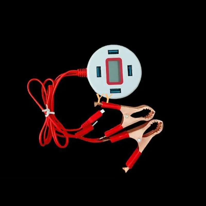  Car Motorcycle USB Hub Charging Station for Phone DC Converter with Battery Clip | Обустройство дома