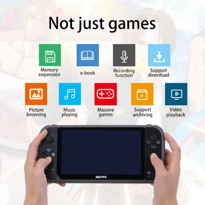 Беспроводной контроллер X40 Pro портативная игровая Ретро консоль для MAME/SP1/SMD/GBA/NES