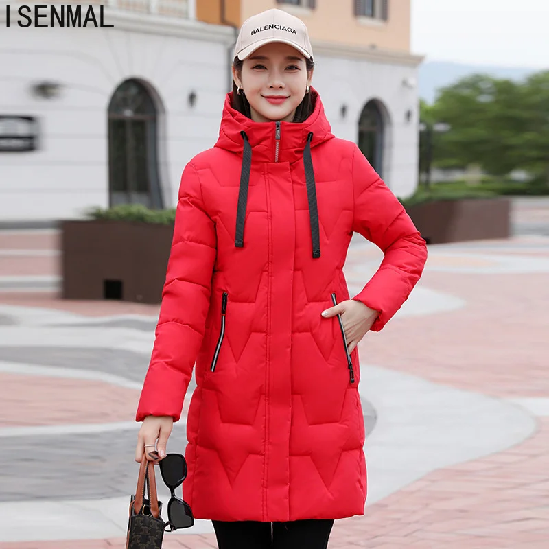 2022 New Women's Winter Jacket Coats Long Parkas Female Down Cotton Jackets Hooded Thick Warm Parka Windproof Casual Puffer Coat