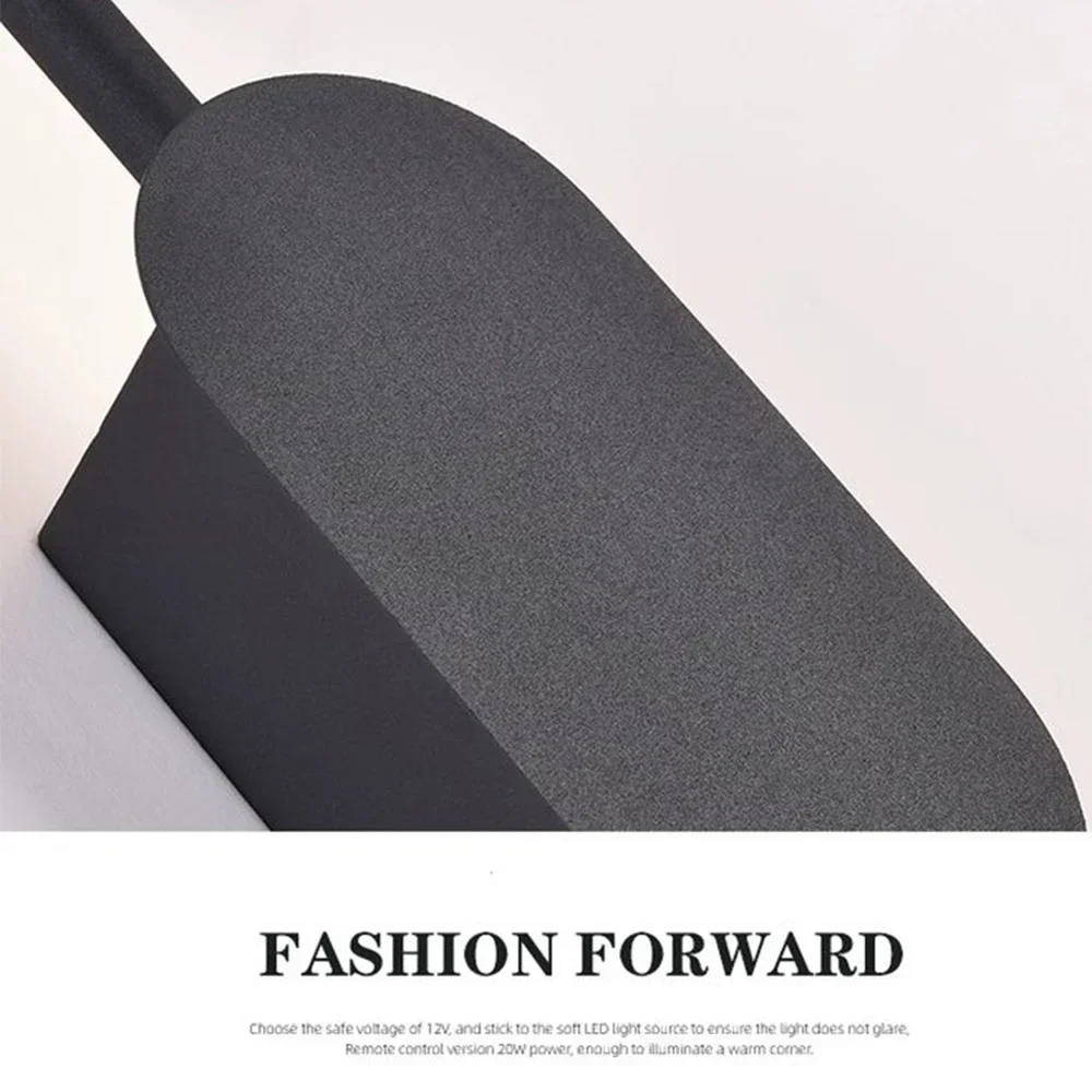 Современный светодиодный настенный светильник черный 60 см длинная полоса света