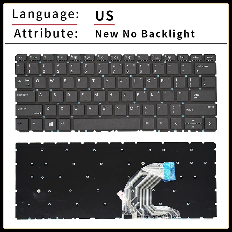 US/RU/Русская подсветка клавиатура для ноутбука HP ProBook 430 G6 435 G7 серии HSN-Q14C zhan66 PRO13 G2