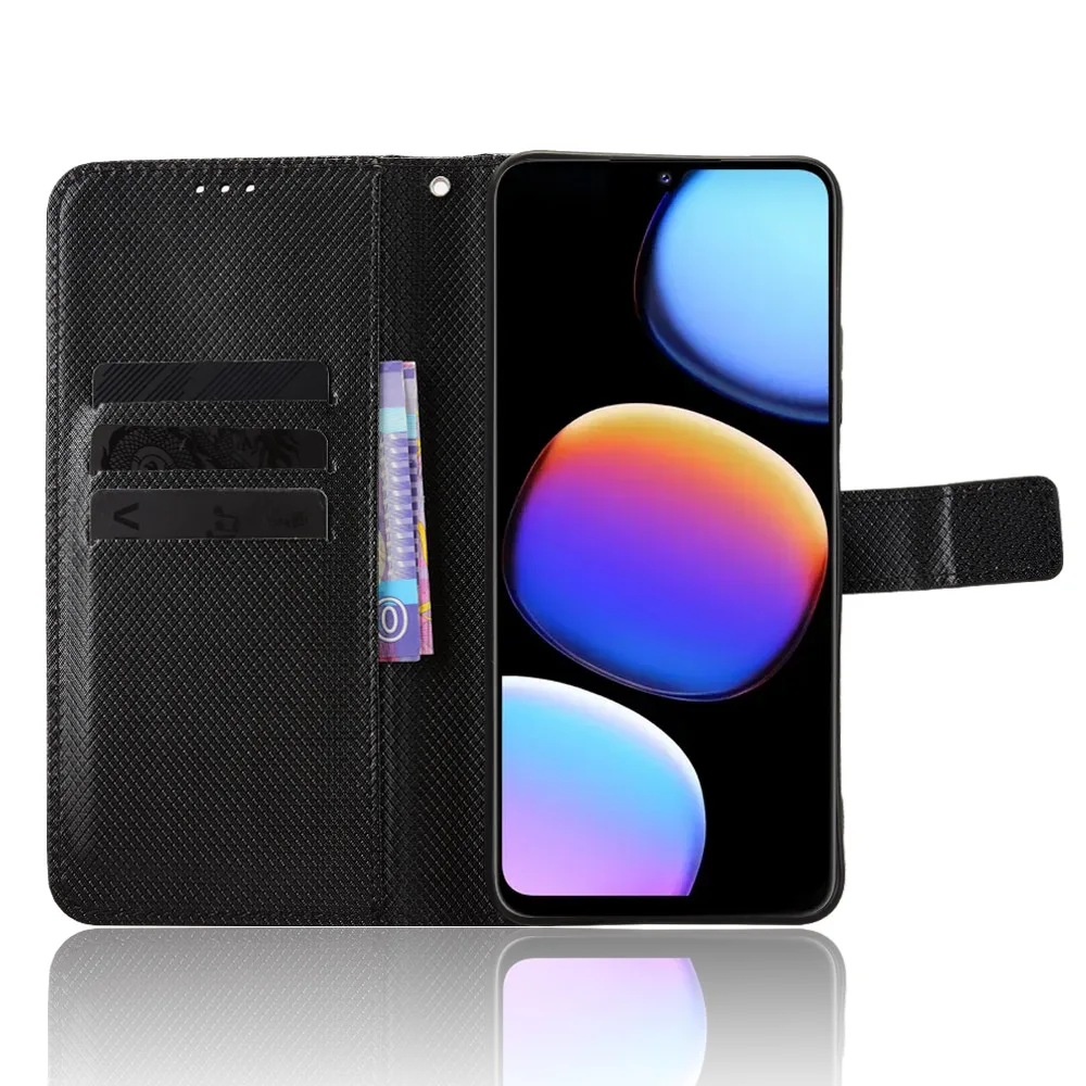 Фото Кожаный чехол-накладка для Infinix Zero 20, чехол-книжка с подставкой для Infinix Zero20 Infinix X6821, чехол-кошелек для телефона №1