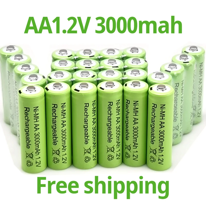 

Новинка 1,2 V 3000mAh Ni MH AA перезаряжаемая батарея Ni MH AA перезаряжаемая фотобатарея