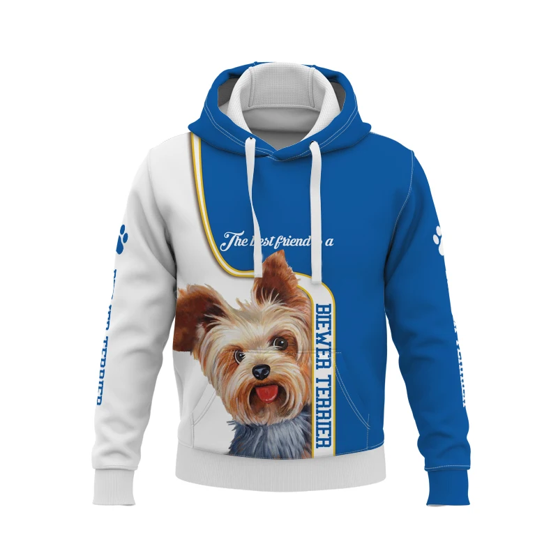 

2022 3D Printing Fall Winter Funny Dog Hoodie Men Street Fashion Romantic Large Sweatshirt Women Cute Pullover Hoodie Kids Tops