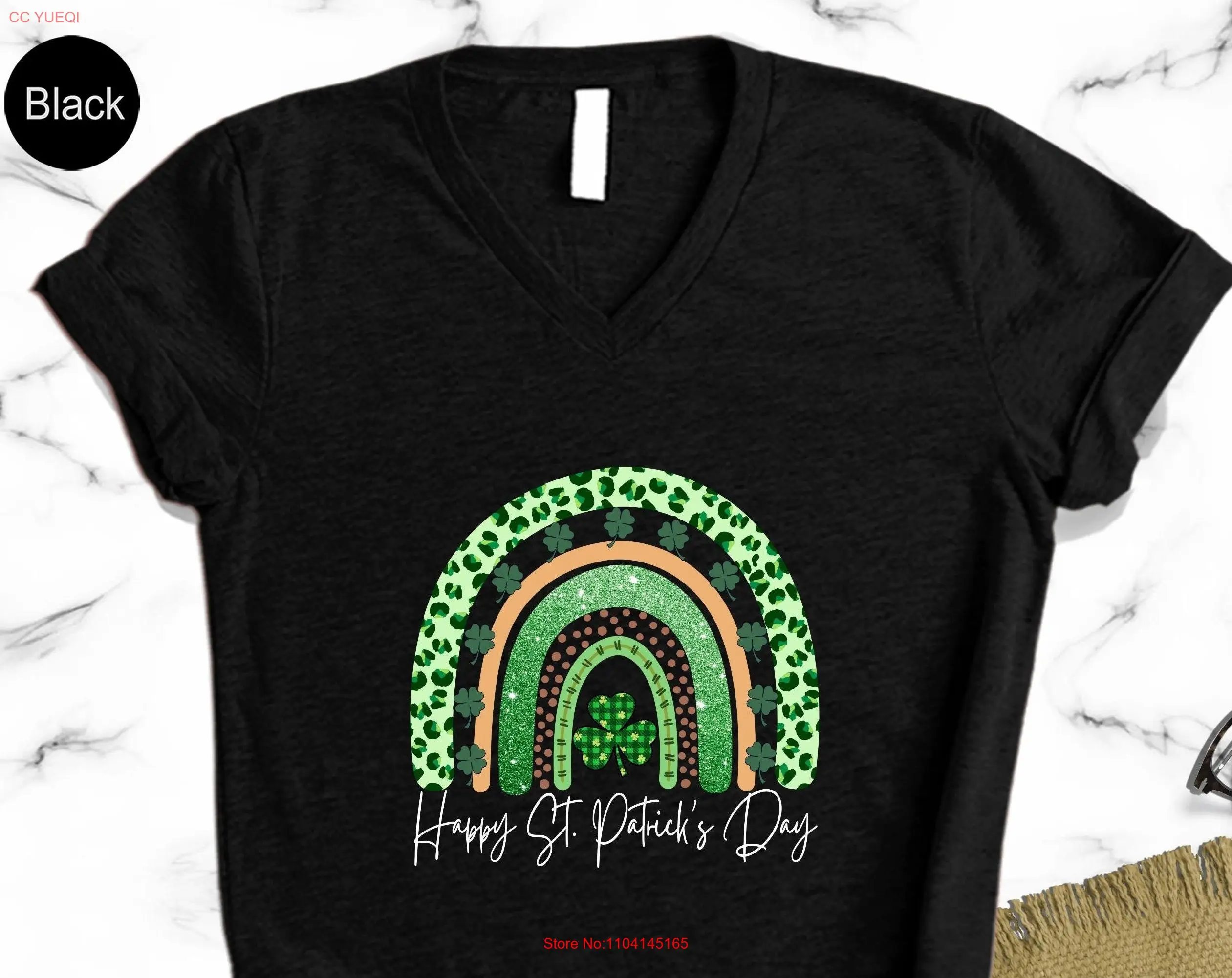 Футболка Happy St Patricks Day Valentine For Her Lucky Saint Shamrock Irish Pattys Shenanigans с длинными или короткими