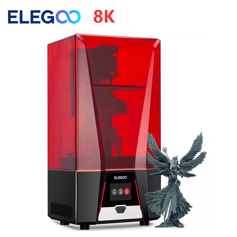 

ELEGOO Saturn 2 8K Printer 10 Inch MONO LCD Resin 3D Printer 219*123*250mm/ 8.62x4.84x9.84 Inch Dental Printer / Jewelry Printer
