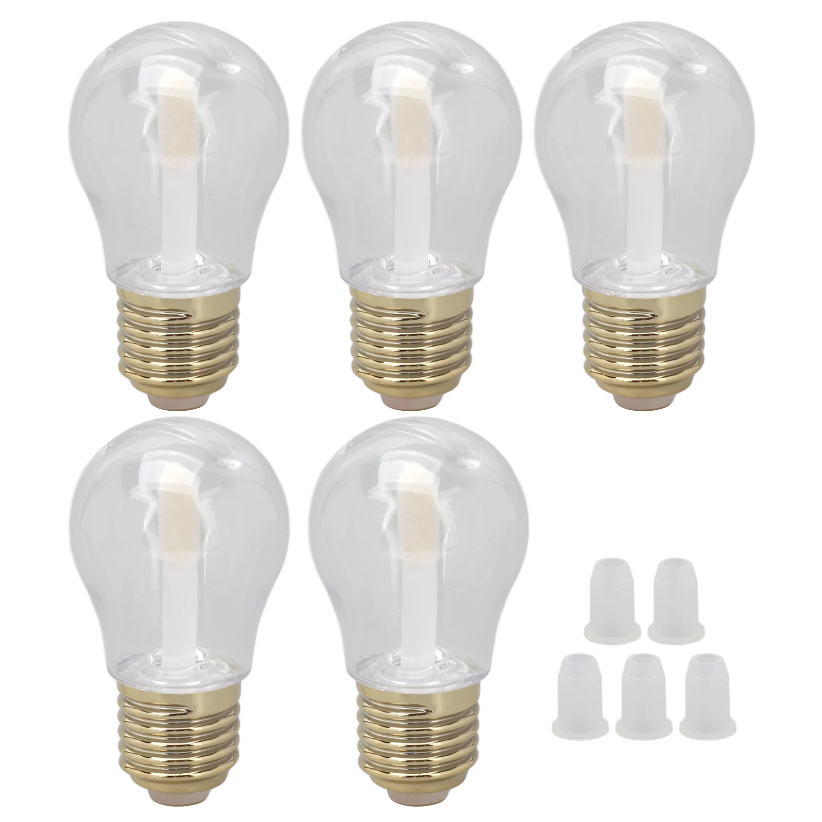 

Блеск для губ в форме листа, мороженого, 5 шт.