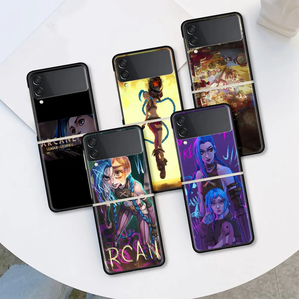 

Case for Samsung Galaxy Z Flip 3 Mobile Phones Funda Para ZFlip 3 5G 6.7" Telefoon Hoesje ShockProof Cover Arcanes Jinx TV