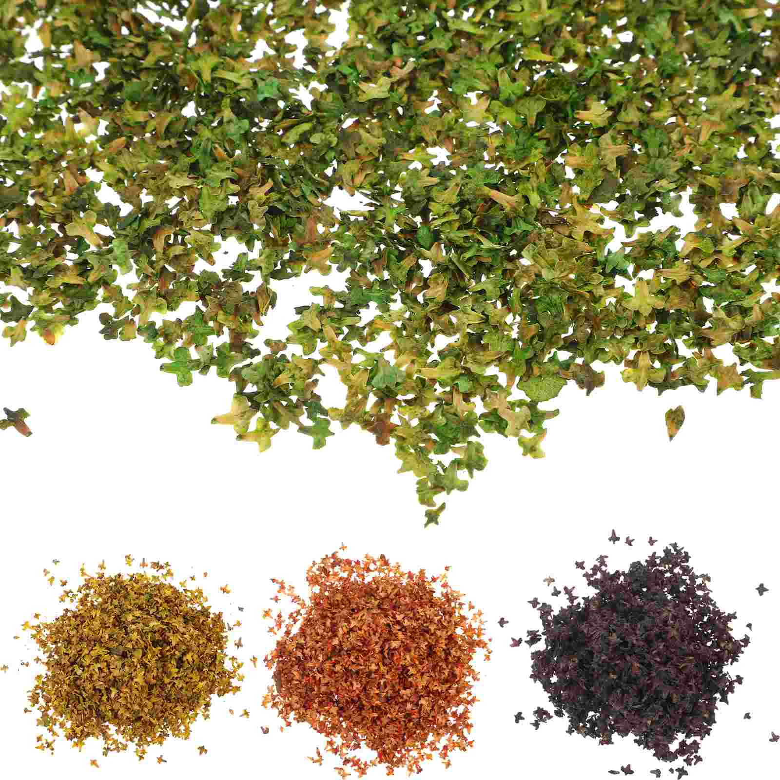 

4 Packs Miniature Leaves Mini Simulation Leaves Railway Sand Table Decor