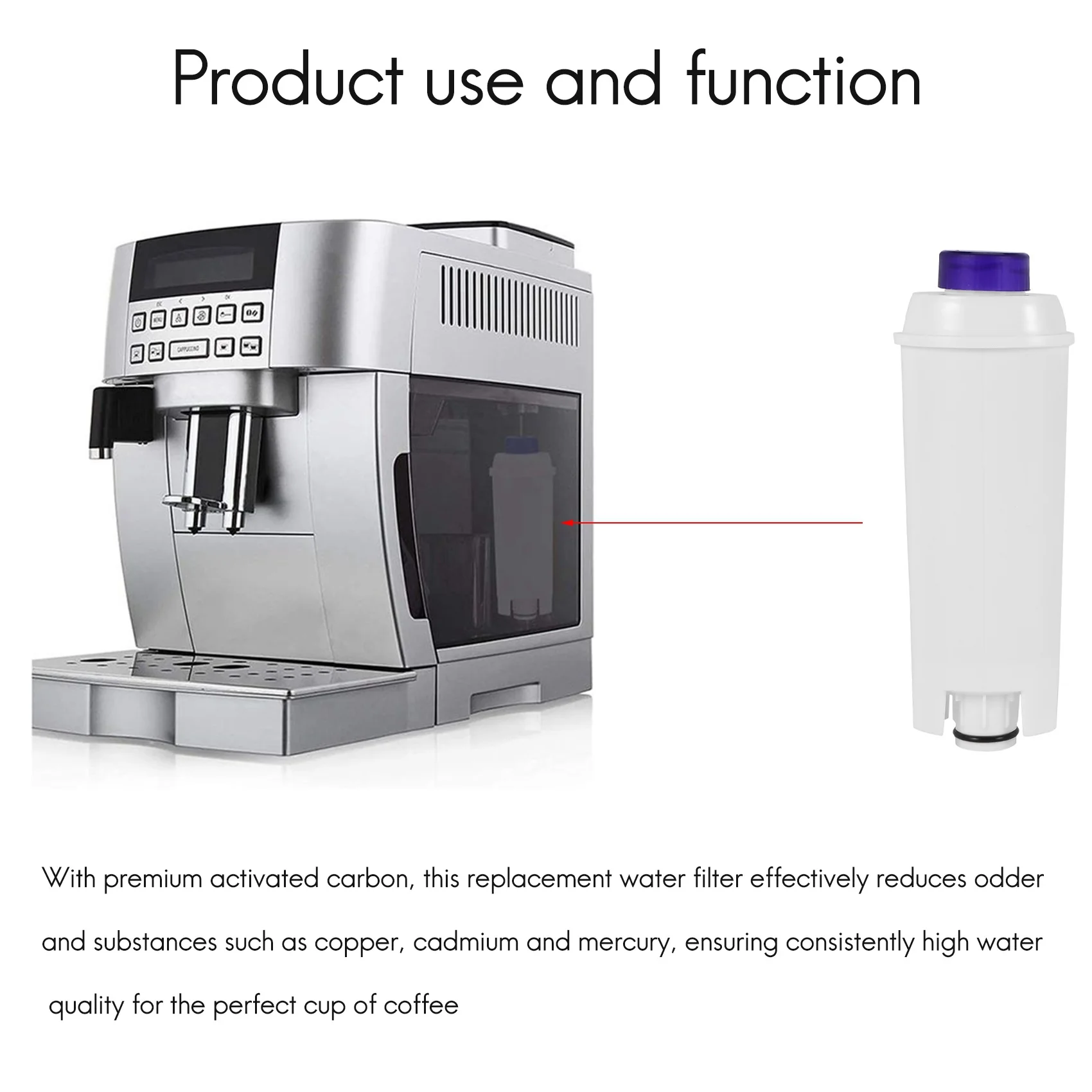 3 упаковки фильтра для воды кофемашины Delonghi DLSC002 сменный фильтрующий картридж с