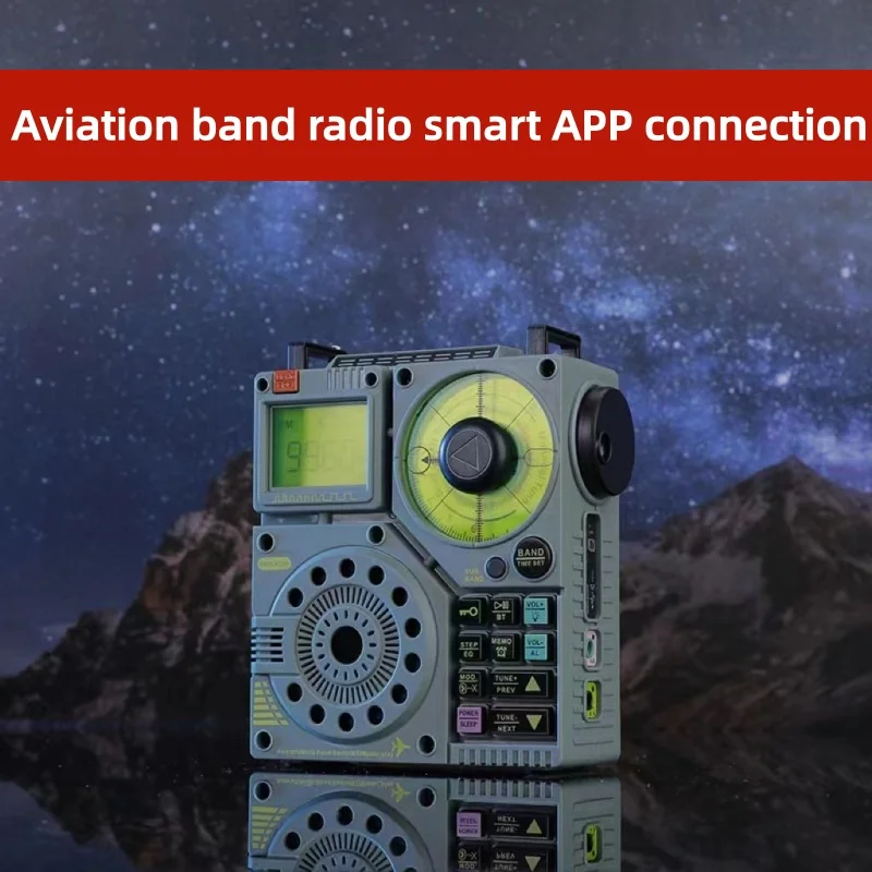 Фото Портативное многодиапазонное радио A320 FM MW SW VHF с Bluetooth 5.0, динамиком, авиационным и морским диапазонами, поддержкой TF-карты и AUX №4