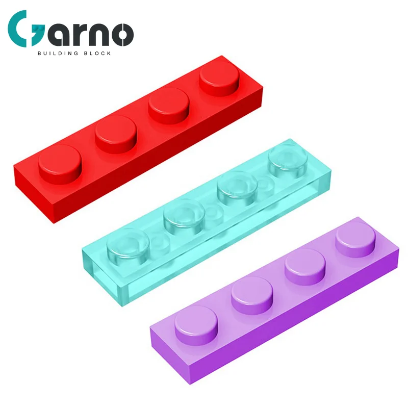 

Garno 10PSC Bricks Plate 3710 1x4 Compatible Assembles Particles for Building Blocks Parts DIY Enlighten Bricks Educational Toy