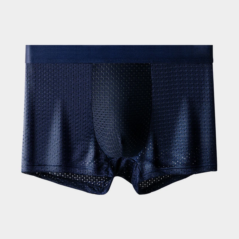 5Pcs/Lot Men's Underwear  Mesh Breathable And Comfortable Bright Muscle Pure Antibacterial  Factory Wholesale And Customized