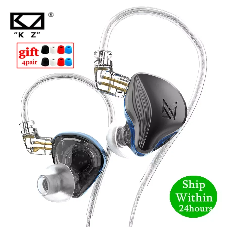 

NEW KZ ZEX Static Dynamic Drive Hybrid Earphone HIFI Bass Earbud Sport Noise Cancelling Headset KZ EDX PRO ZSN PRO