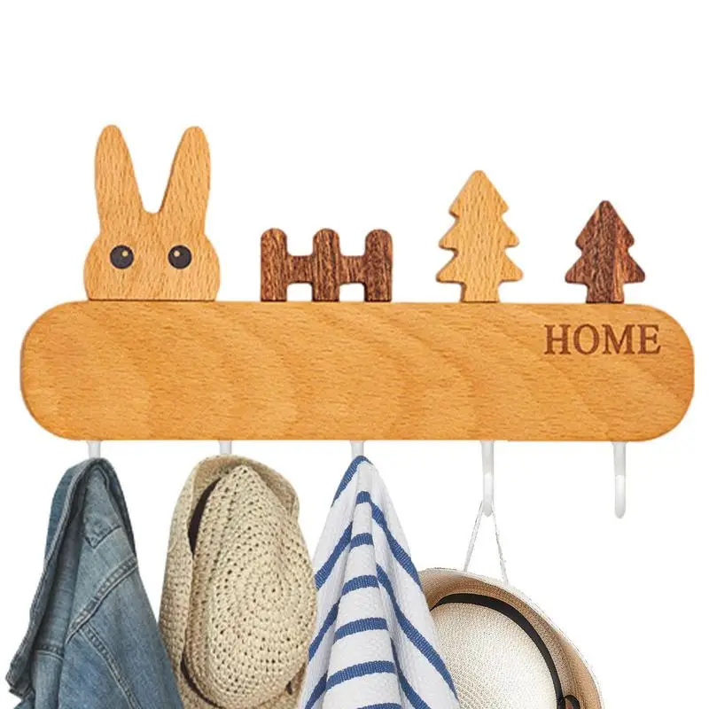 

Wall Hooks For Hanging Heavy Duty Wall Shelf Wood Coat Rack Wall Hooks For Hanging Keys Towels Purses Hats Caps Scarves