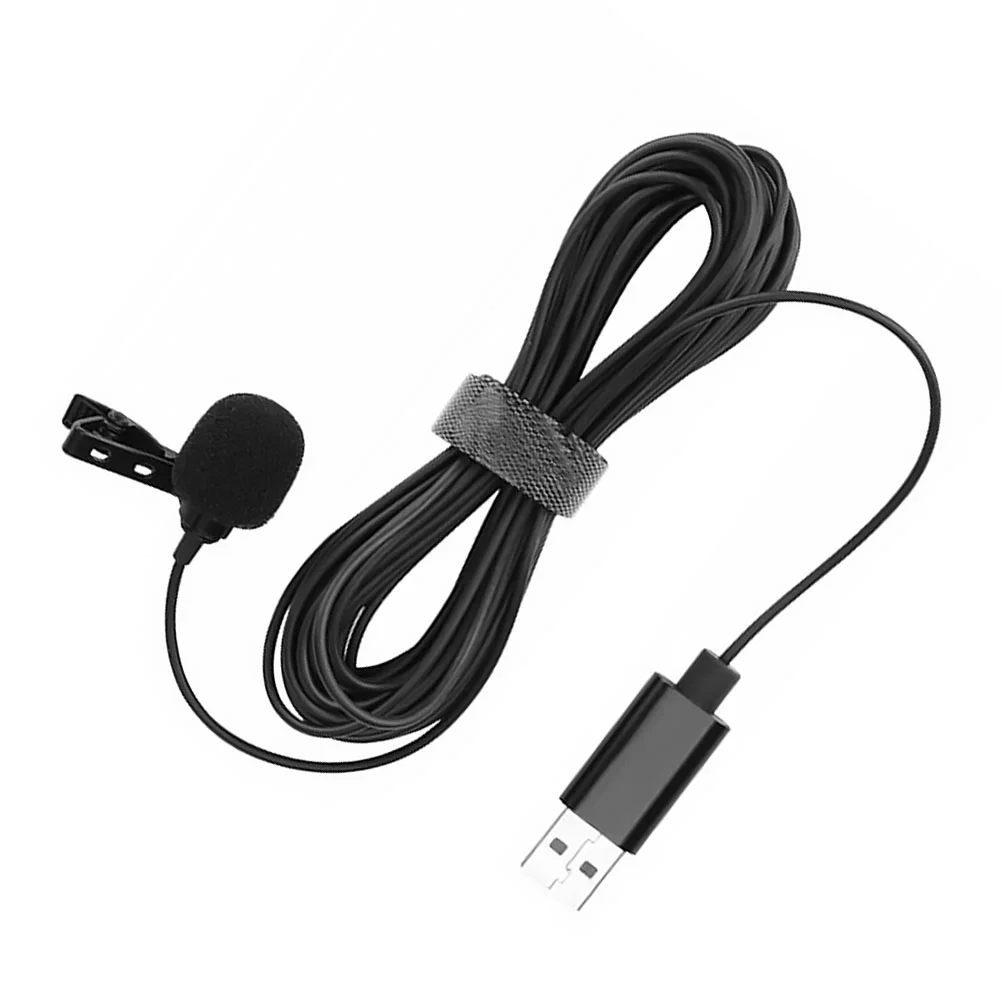 

1pc Lavalier Lapel Clip on Mic Omnidirectional Microphone Conference Microphone