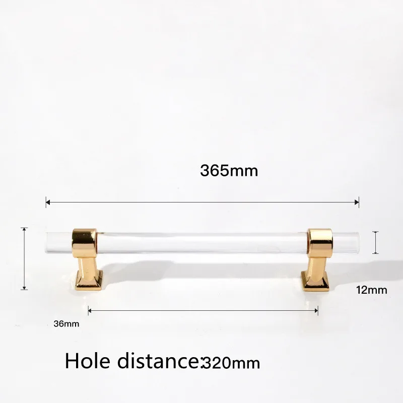 

KK & FING акриловые длинные ручки, золотые прозрачные хрустальные ручки для шкафа, ручки для ящиков, ручки для кухонного шкафа, удлиненная ручка