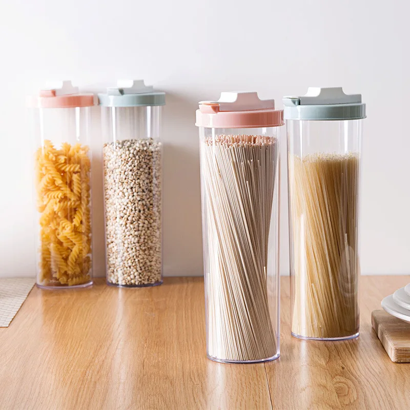 

Kitchen Creative Sealed Kitchen Hanging Noodles Circular Pasta Storage Bucket