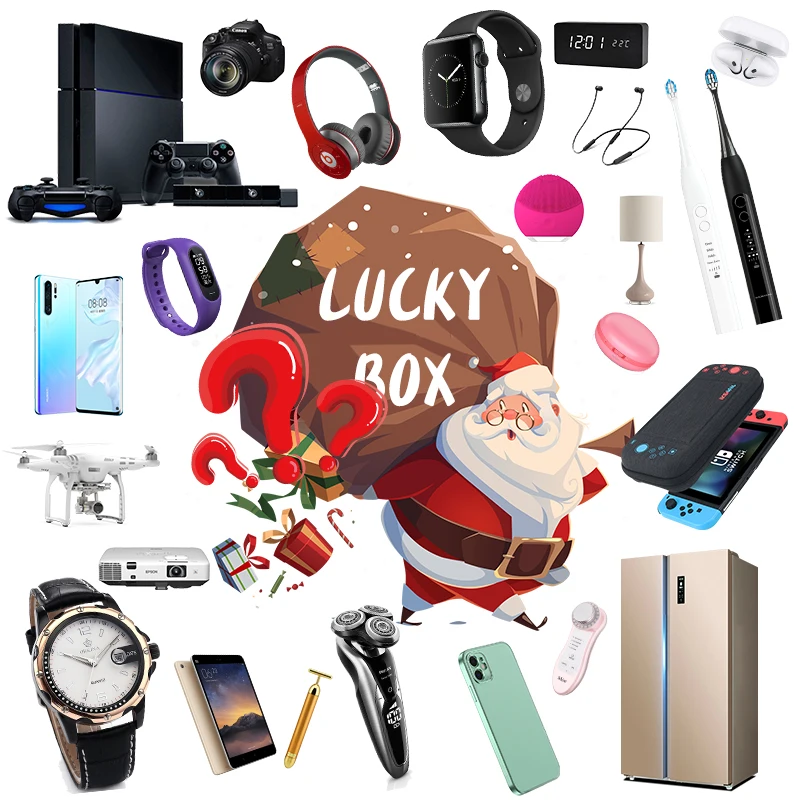 

Счастливая коробка-загадочный электронный подарок 100% сюрприз высококачественный подарок Счастливый Рождественский подарок