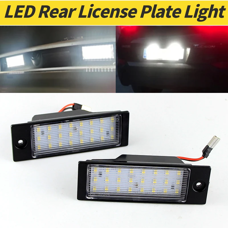 

2 шт. светодиодные лампы номерного знака для Kia Forte 19-23 Niro EV 23-up Ceed SW тип CD 18-up XCeed 19-up освещение номерного знака для Hyundai