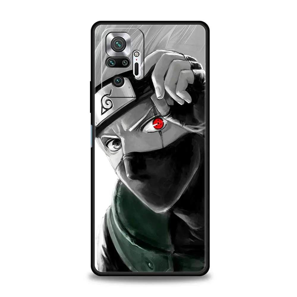 naruto anime kakashi sasuke uchiha phone case for xiaomi redmi note 10 11 pro 9s 9 7 8t 8 9c 9a 8a k40 gaming 11s silicone cover free global shipping