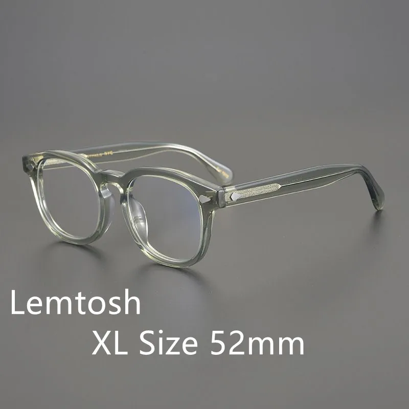 Johnny Depp LEMTOSH Brand Designer Glasses Men High Quality Acetate Sunglasses Women Prescription Eyeglasses Oculos XL Size 52MM