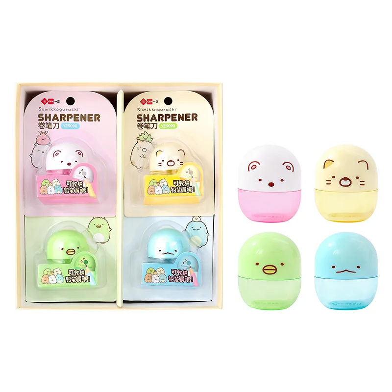 

16 шт./лот креативная точилка для карандашей Sumikko Gurashi Милая ручная механическая резка нож Канцелярские принадлежности подарок офисные школь...