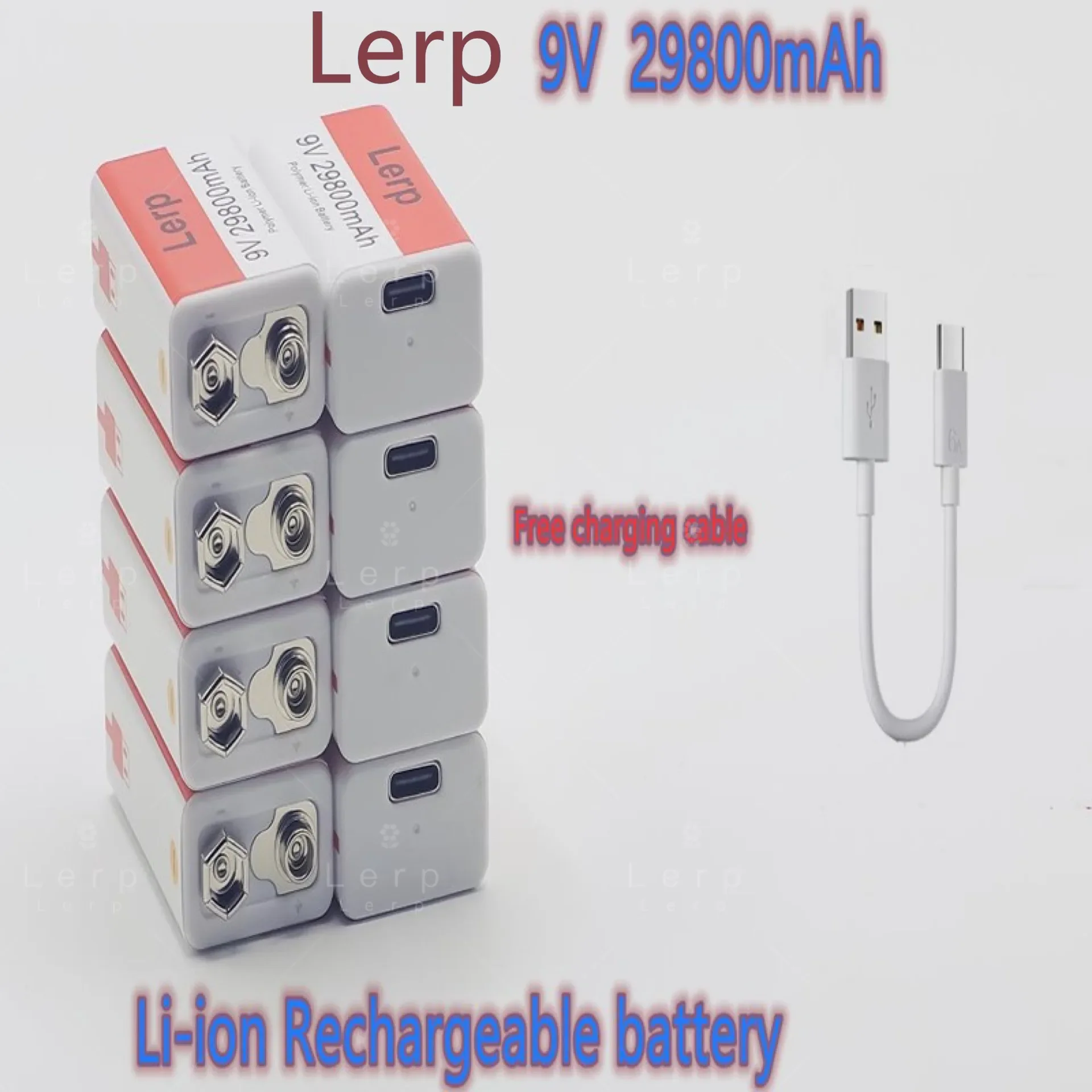 Литиевая батарея литиевая 9 В 2024 мАч миниusb игрушка микрофон пульт дистанционного